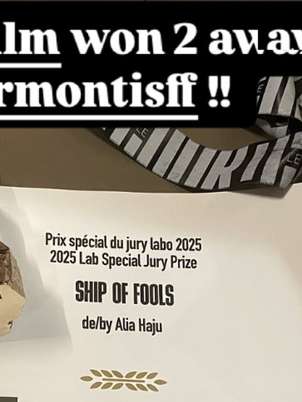 Lab Special Jury Prize for Ship of Fools at Clermont-Ferrand 2025